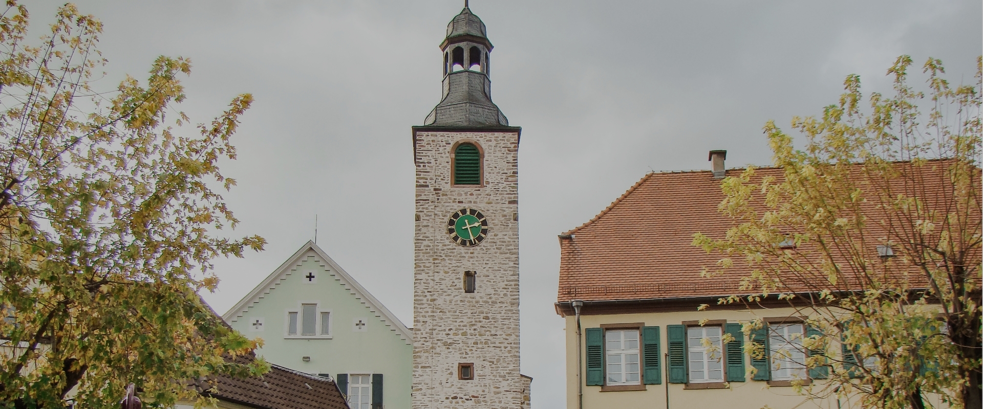 Titelbild für "Region Wiesloch" Blick über alten Kern von Wiesloch mit Kirche